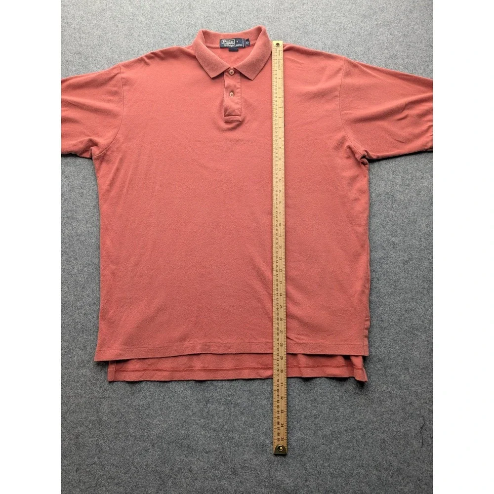 Ralph Lauren Men's Polo Shirt Extra Large Orange Short Sleeve Pullover